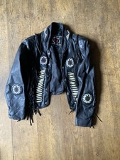 Ladies Vintage Black Leather