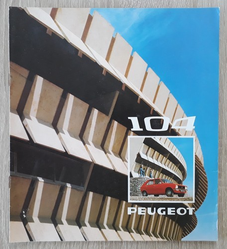 Peugeot 104 saloon brochure - peugeot,