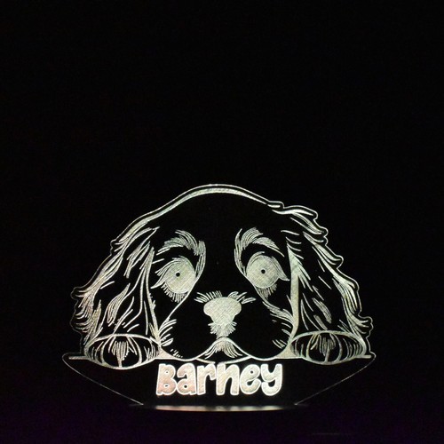 Dog night light - |, personalised