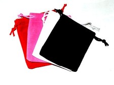 Jewellery Gift Bag Pouch Drawstring Velvet Wedding Pouches Bags - 90x70mm