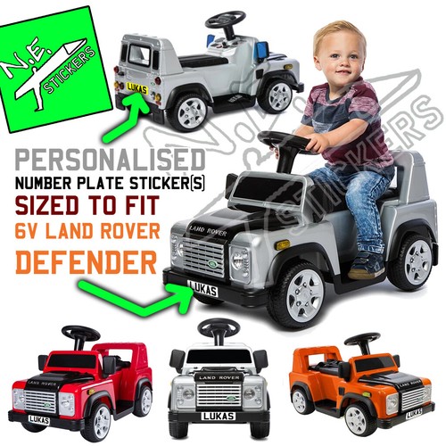 Personalised plate stickers - plate, to