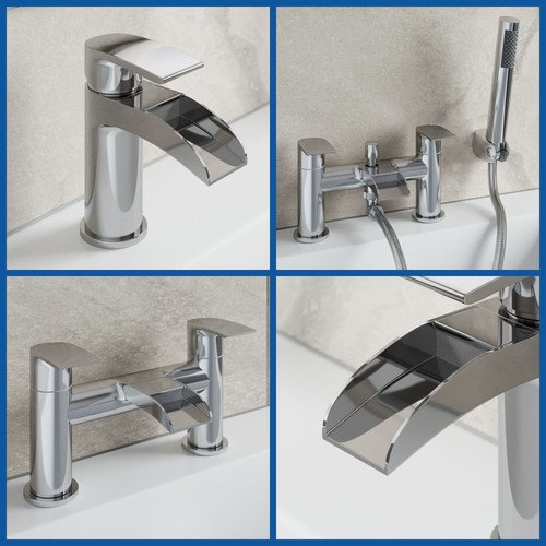 Waterfall bathroom taps basin - waterfall,