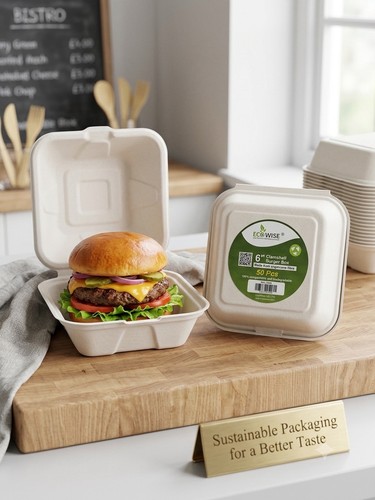 Clamshell burger box - clamshell,