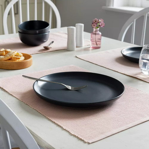 Habitat ribbed placemats 2pk - ribbed,