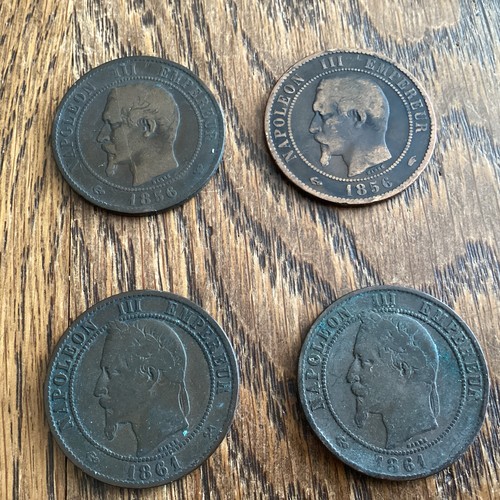 Old french coins - 4, dated