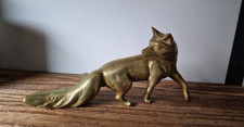 Heavy Solid Brass Fox