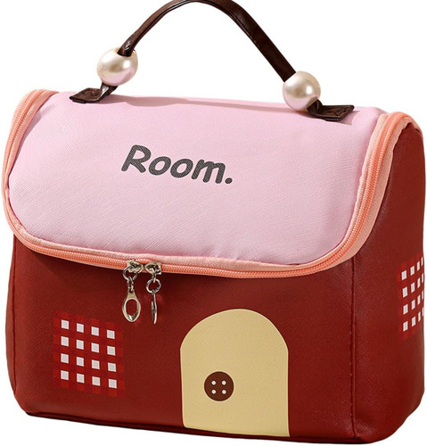 Travel cosmetic bag with pearl - bag,