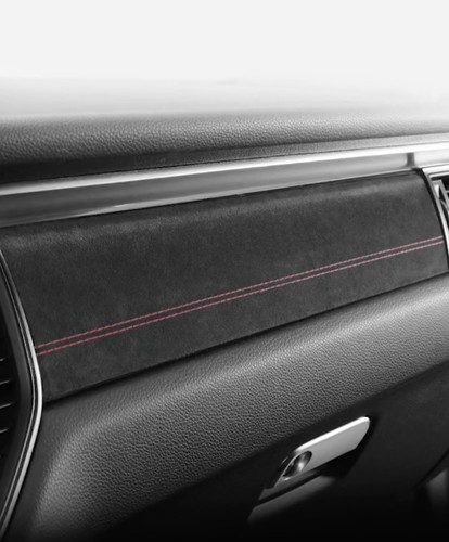 Alcantara dashboard trim - alcantara, cover