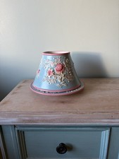 Yankee Candle Cottage core Floral Ceramic Large Shade Topper and saucer set