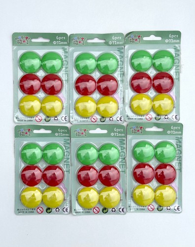 32mm round magnets green - 36,