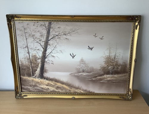 Vintage lovell oil canvas - vintage,