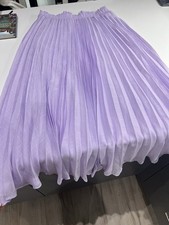 Women's lilac long Pleated