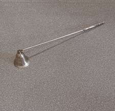 Vintage Silver Nickel Plated Candle Snuffer 28cmd