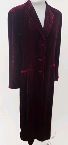 Vintage red velvet coat - coat, whimsy