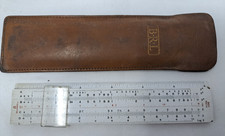 Vintage Blundell Omega 601 Rietz Slide Rule with Leather Case Made in England