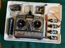 JR Propo Max 6 FM Digital Radio Control set, transmitter, receiver, 4 servos
