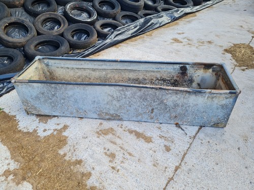Large vintage galvanised metal - large,