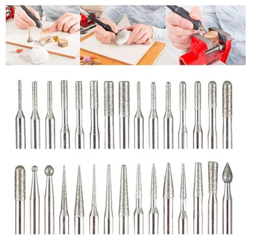 30pcs shank diamond - diamond, coated