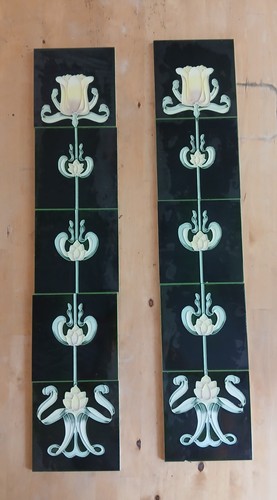 Art noveau tulip pattern - noveau,