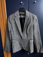 Zara Grey Black Herringbone