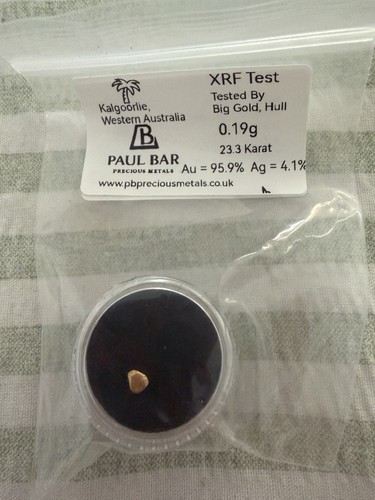 Gold nugget 19g - nugget, 0.19g