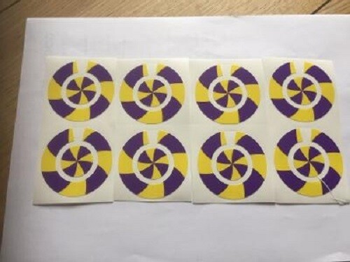 Crown green bowls - green, stickers