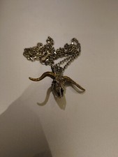 925 Sterling Silver Ram Skull Chain Skull Bones Gothic Biker Celtic Chain Toxic