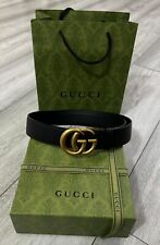 GUCCI Double GG Womens Buckle Belt 