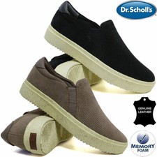 Dr Scholl Ladies Memory Foam Leather Shoes Slip On Sneaker Skate Trainer Pumps