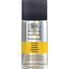 Winsor & Newton Artists Spray Aerosol Fixative Charcoal Pencil Pastel 150 /400ml