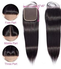 6*6 Lace Closure Middle Part