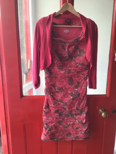 Phase pink flowered - pink, dress