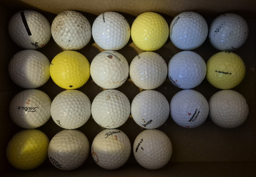 Golf balls mixed brand - 22, x