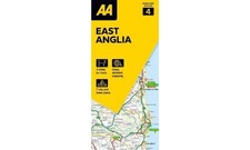 Road Map East Anglia (AA Road Map Series 4) (AA Road Map Britain) Map - Folded M