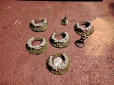 Foxholes with sandbags - with,