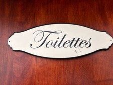 Bathroom Sign TOILETTES French