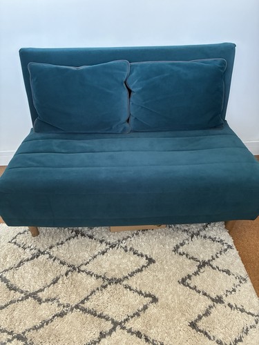 Logan teal velvet small - velvet,