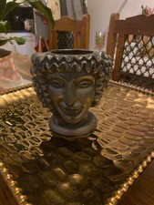 Janus head in pewter by Anna