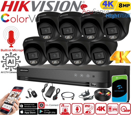 Hikvision 8mp colorvu cctv - hikvision,