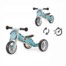 2-in-1 Kids Tricycle Toddler Trike Convertible 3 Wheels Balance Bike - Dino