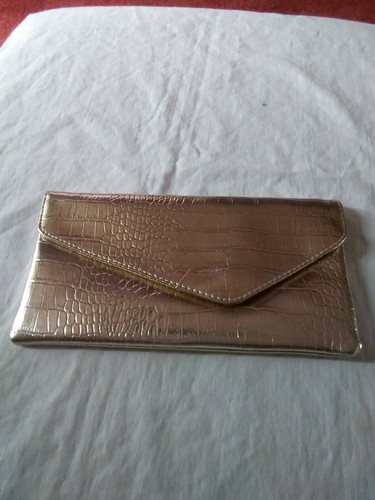 Avon gold cosmetic bag - gold, bag.