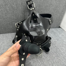 Bondage PVC Leather Head Hood