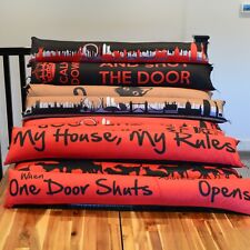 New Fabric Polycotton Draught Excluders Door Stoper Cushion Draft Insulator