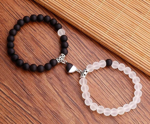 Magnetic couple bracelets - magnetic,