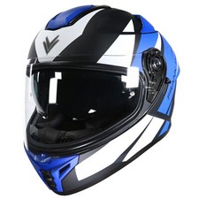 Frank Thomas FT62 SV Tiger Helmet Matt Black Blue White