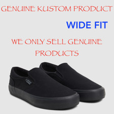 KUSTOM WIDE SLIP ON BLACK