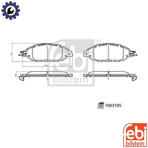 Brake pad set disc - brake,