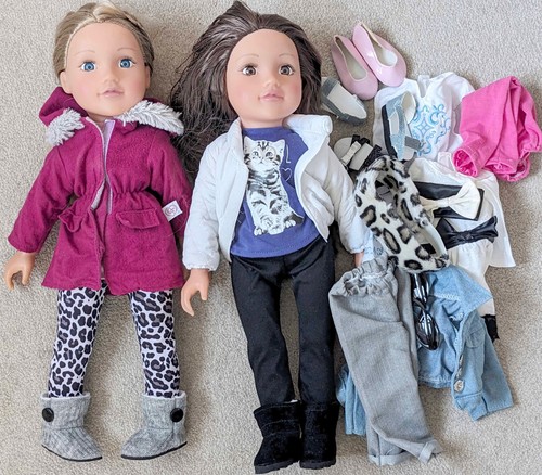 Two design friend dolls - design-a-friend,