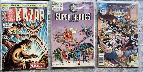 Lot three marvel and dc - of,
