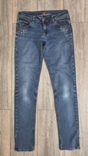 MISS CAPTAIN LADIES BLUE JEANS - Size EUR36T (8UK - TALL) - Skinny - W30 L31